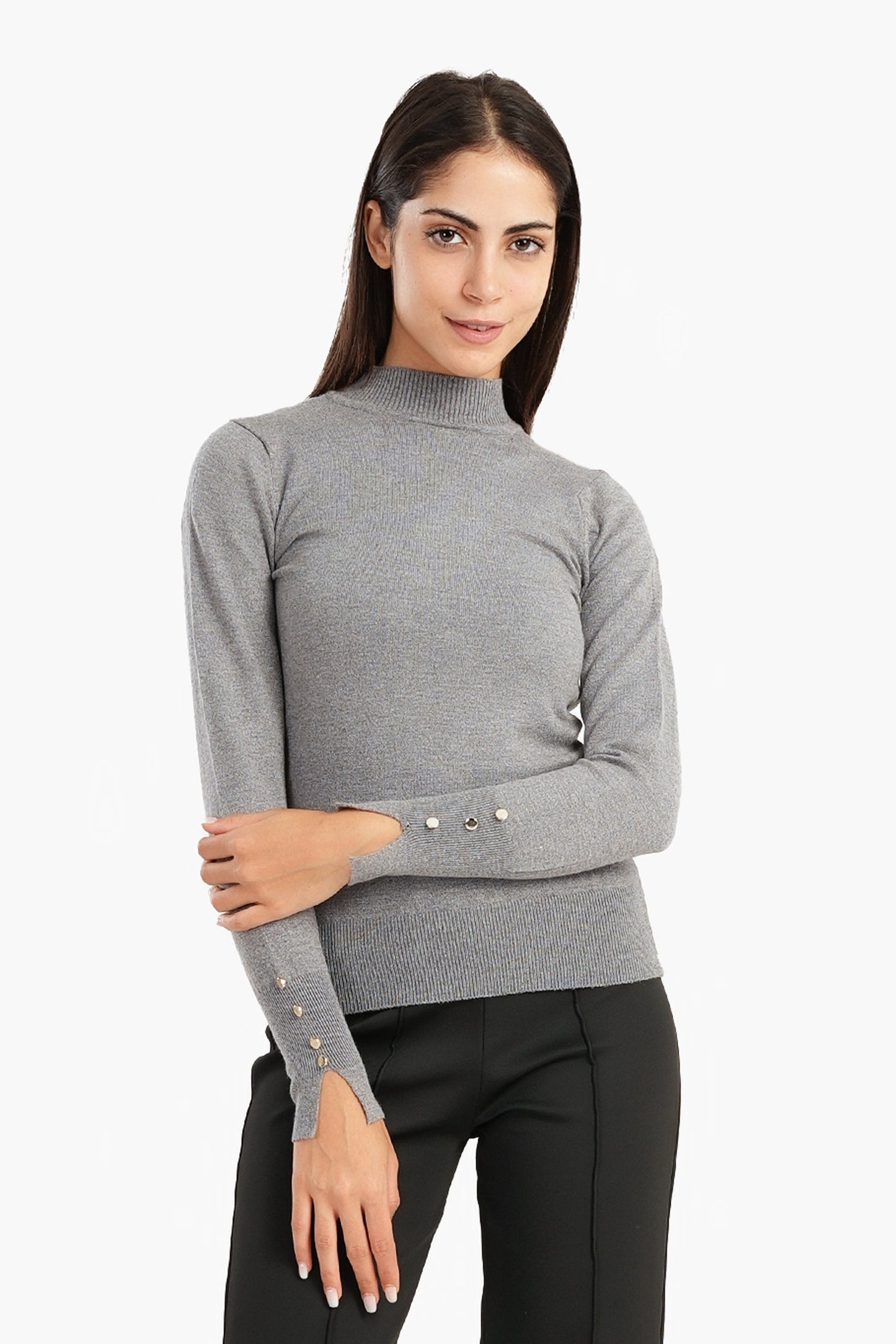 Carina Pullover with Cuff Slits