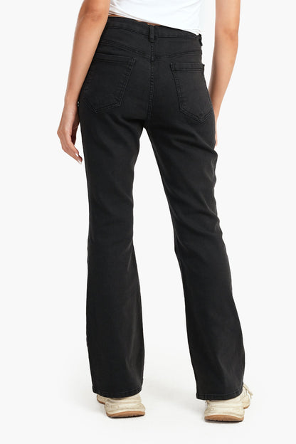 بنطال جينز رمادي واسع