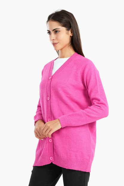 كارديجان مع زر للإغلاق