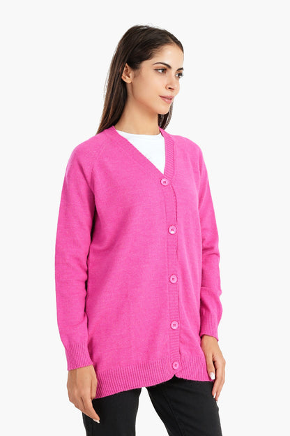 كارديجان مع زر للإغلاق