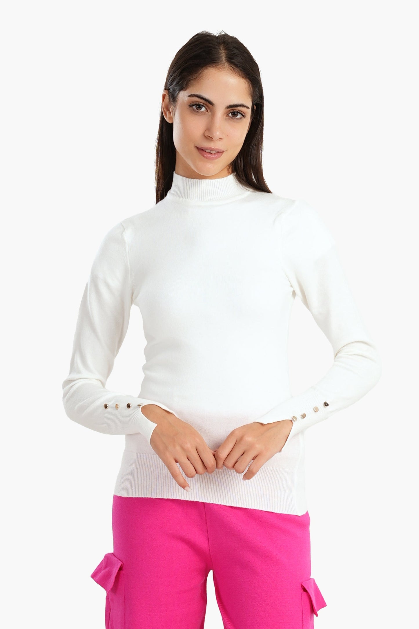 Carina Pullover with Cuff Slits