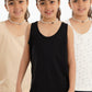 Carina Pack of 3 Basic Top for Girls