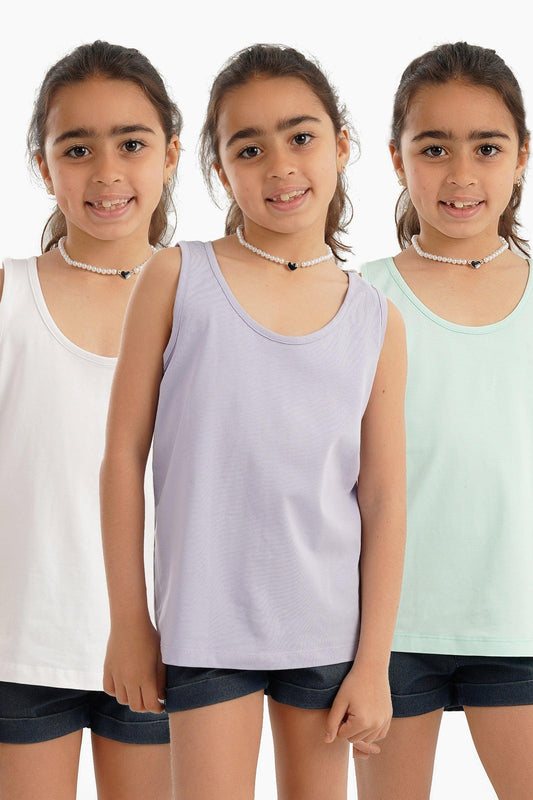 Carina Pack of 3 Basic Top for Girls