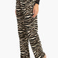 Carina Zebra Print Straight Cut Pants