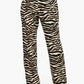 Carina Zebra Print Straight Cut Pants