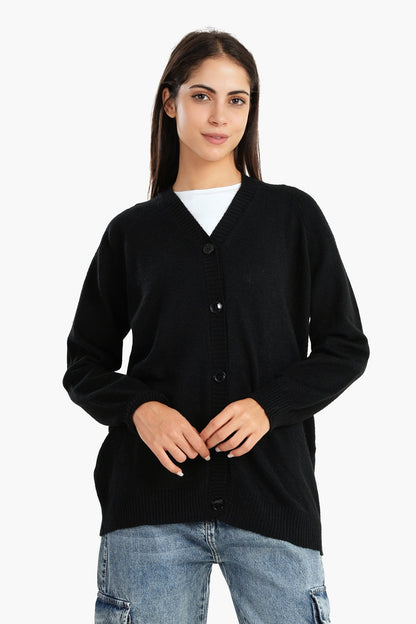 كارديجان مع زر للإغلاق