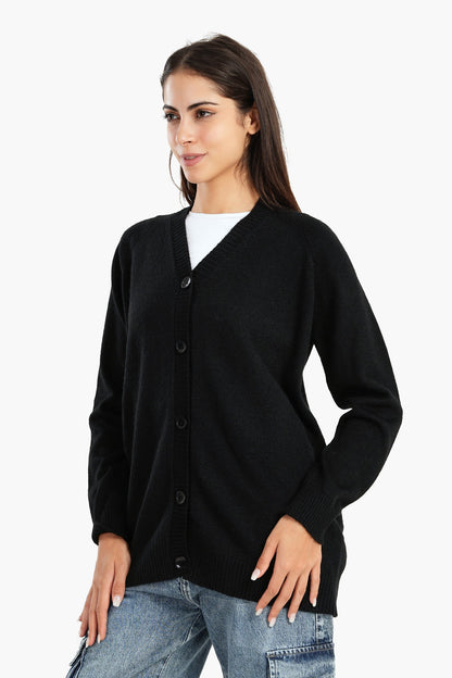 كارديجان مع زر للإغلاق