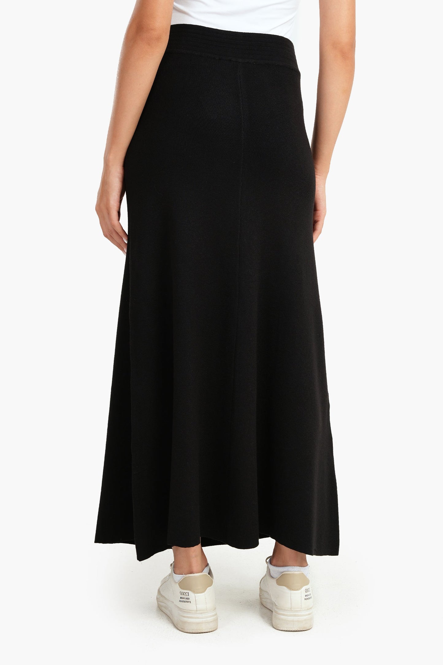 Carina Black A-Line Maxi Skirt