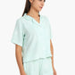 Aqua Self Pattern Pyjama Shirt Top