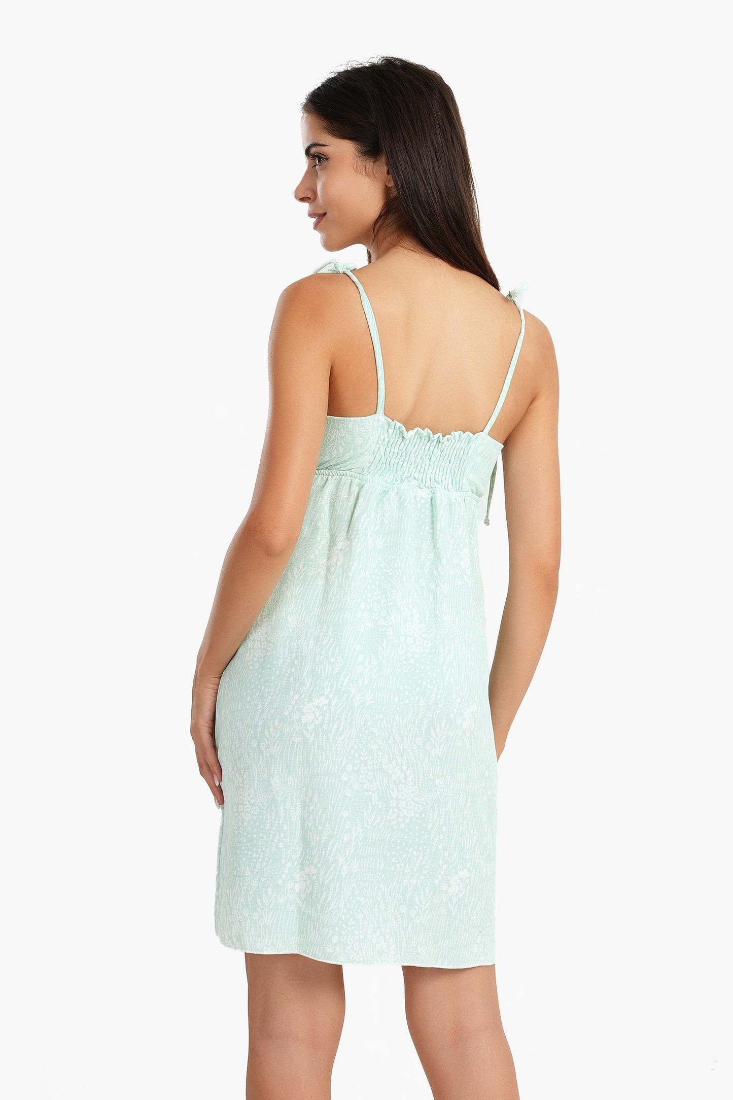 Aqua Self Pattern Nightgown