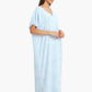 Light Blue V-Neck Maxi Nightgown