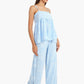 Light Blue Spaghetti Straps Pyjama Set