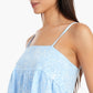 Light Blue Spaghetti Straps Pyjama Set