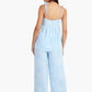 Light Blue Spaghetti Straps Pyjama Set