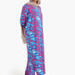 Full Printed Dress in Long Puffy Sleeves