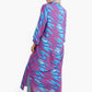 Full Printed Dress in Long Puffy Sleeves