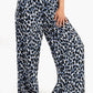 High Waist Voile Printed Pants