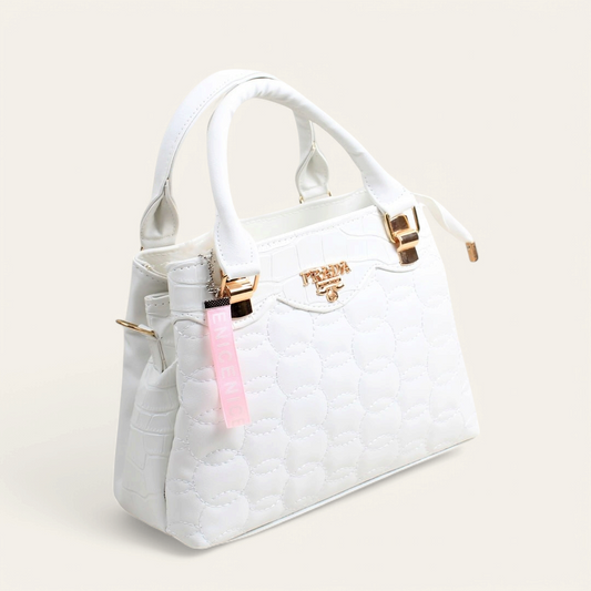 White Side Keychain Handbag