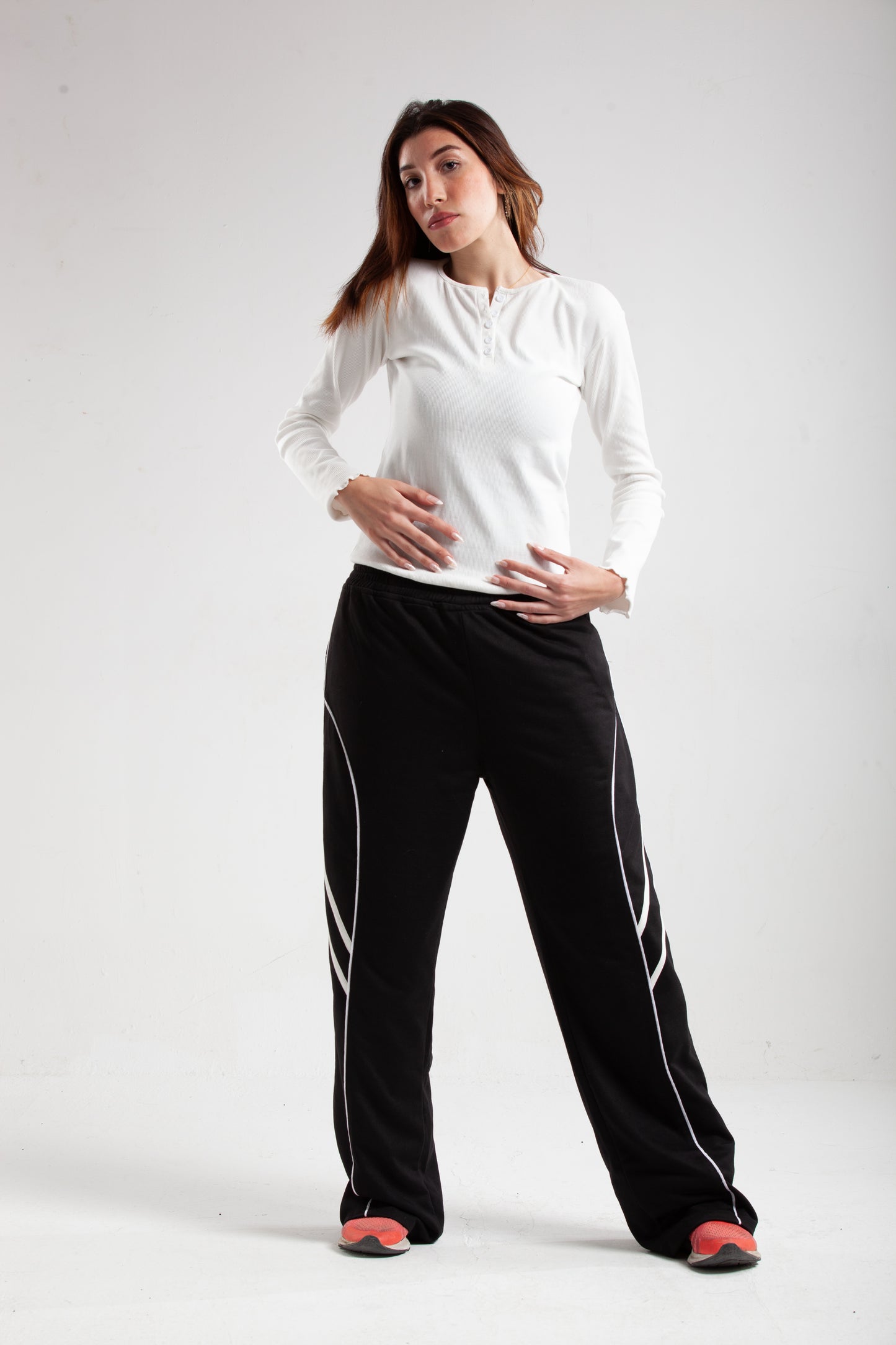 Black Trendy Active Pants