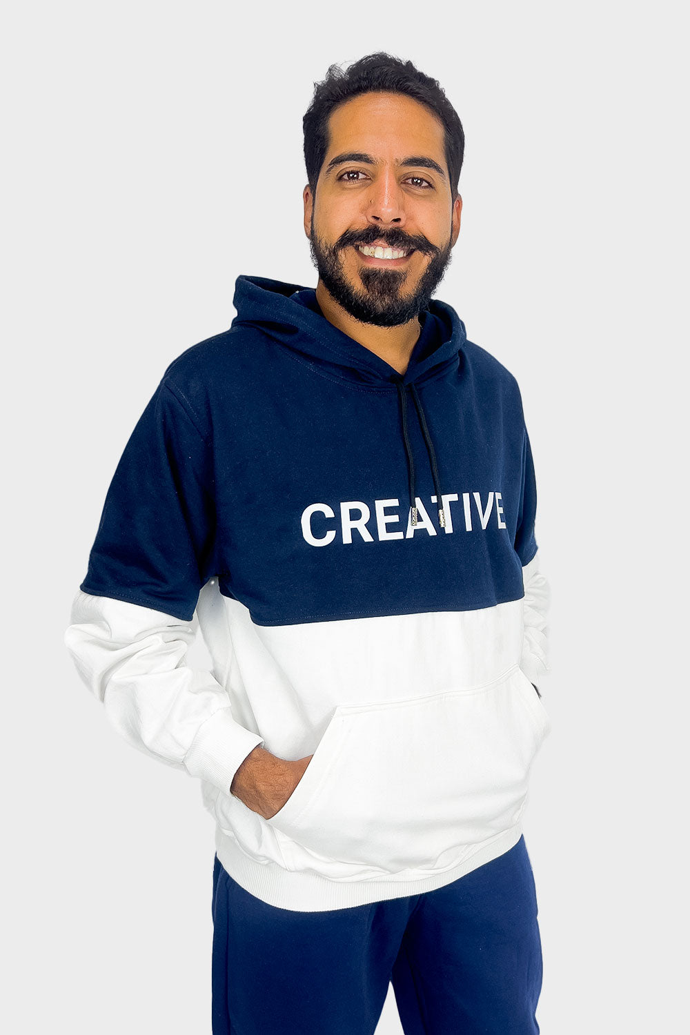 Navy Long Sleeve Hoodie