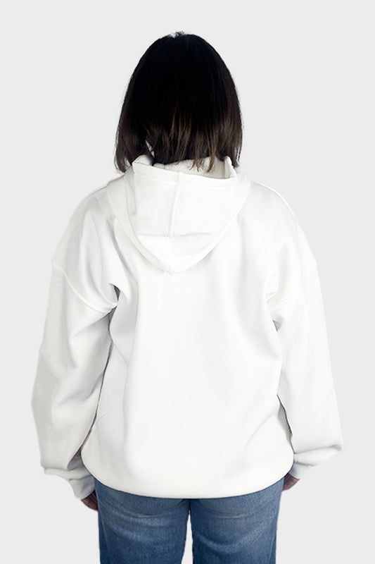 So-Off White Oversized Hoodie