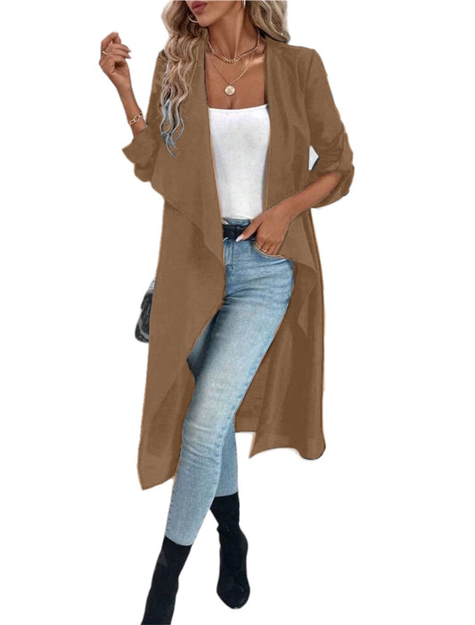 Camel Asymmetrical Wool Coat