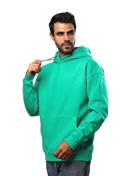 Mint Green Melton Oversized Hoodie