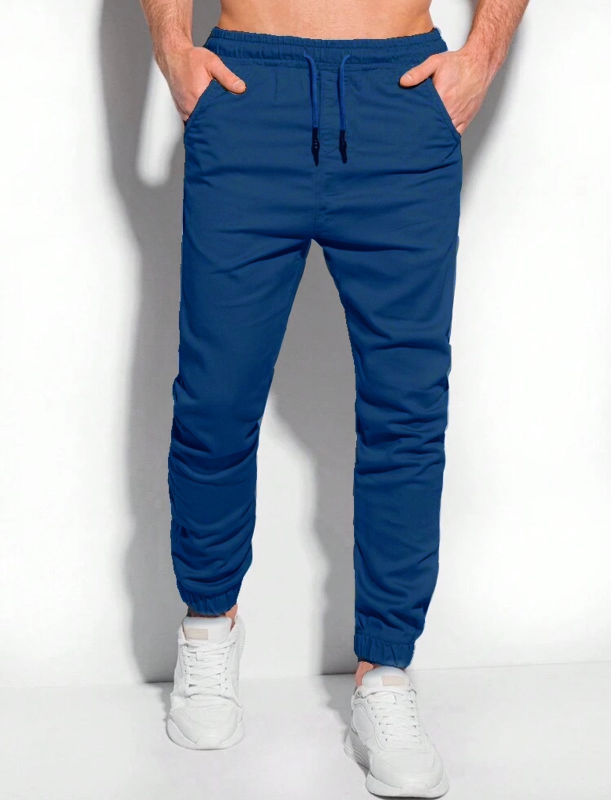 Navy Bengaline Jogger Pants