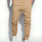 Khaki Bengaline Jogger Pants