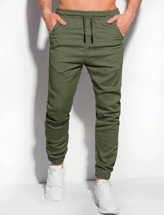 Olive Bengaline Jogger Pants