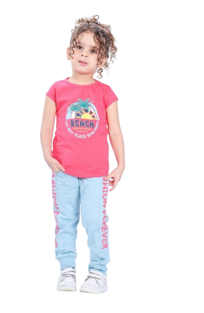 Set of 2 Pieces Girl's Pyjama