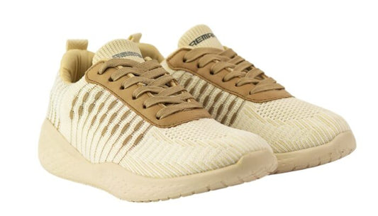 Remark Beige Sports Lace-up Sneakers