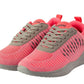 Remark Fuchsia Sports Lace-up Sneakers