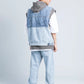 Blue Jeans Front Pockets Oversized Vest