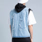 Denim Blue Multi Pockets Regular Vest