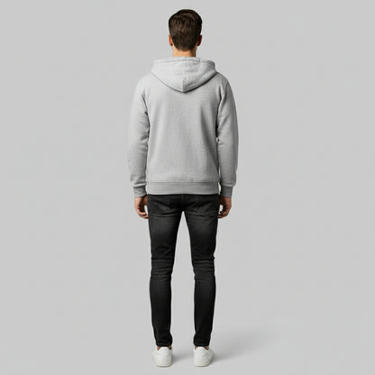Zipper Melton Hoodie - هودي ميلتون مبطن بسوسته
