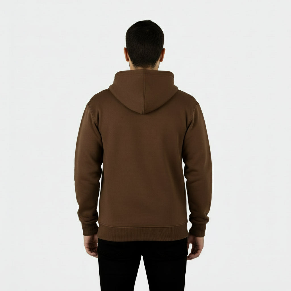 Zipper Melton Hoodie - هودي ميلتون مبطن بسوسته