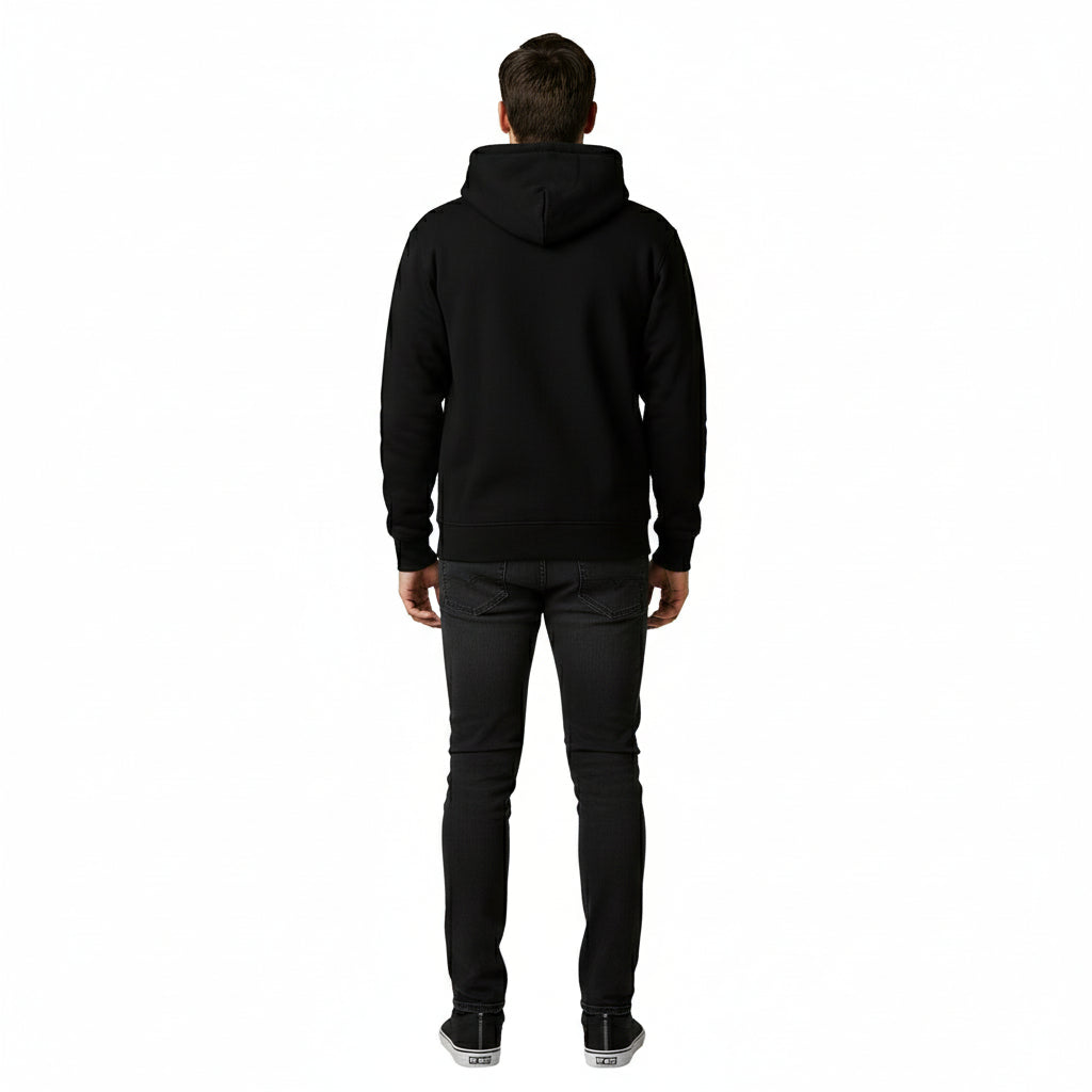 Zipper Melton Hoodie - هودي ميلتون مبطن بسوسته