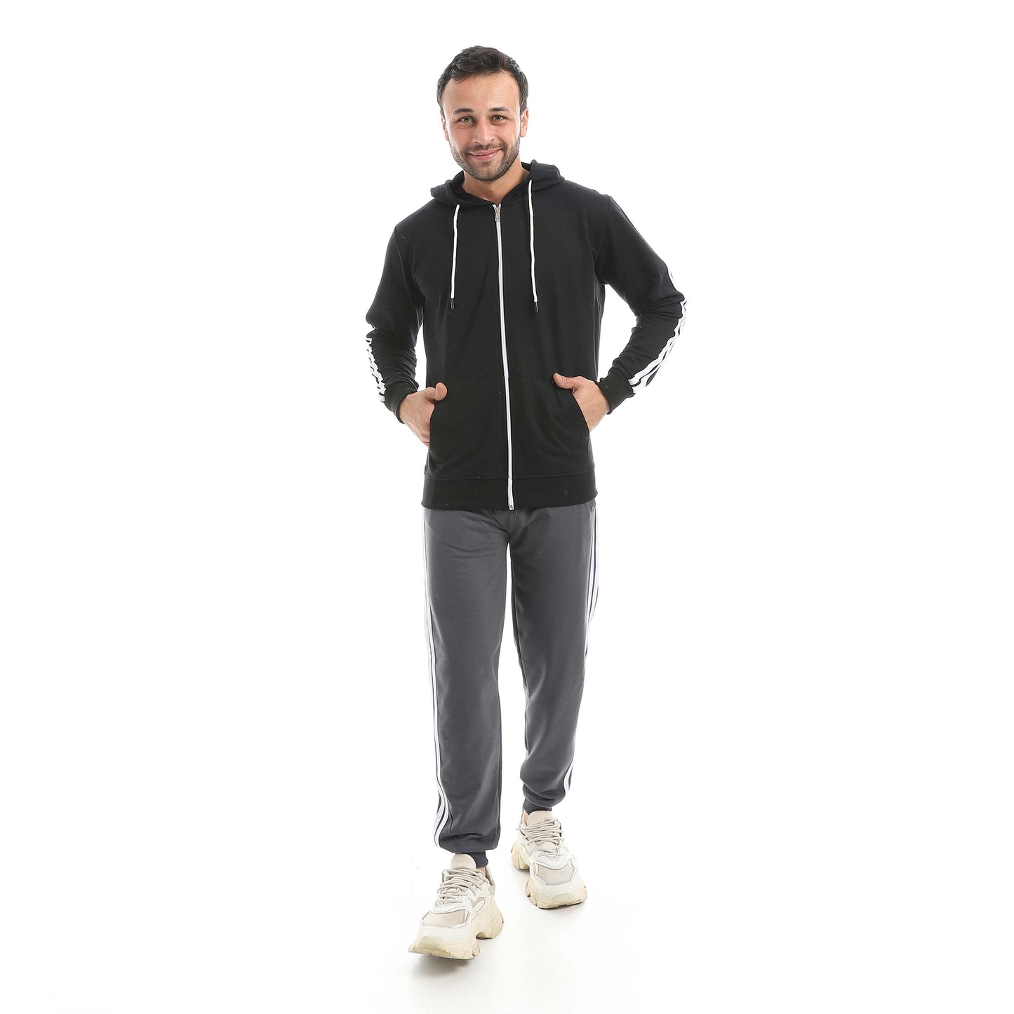 Set Of Zipper Hoodie  And Pants Clipper