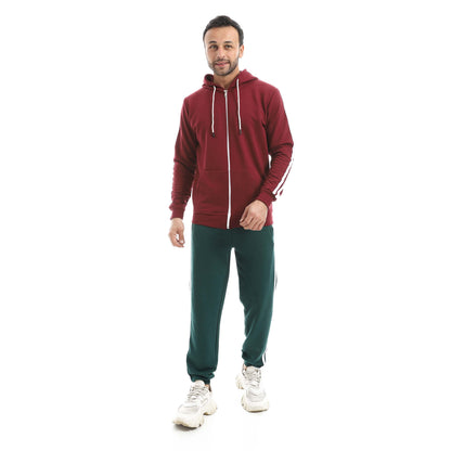 Set Of Zipper Hoodie  And Pants Clipper
