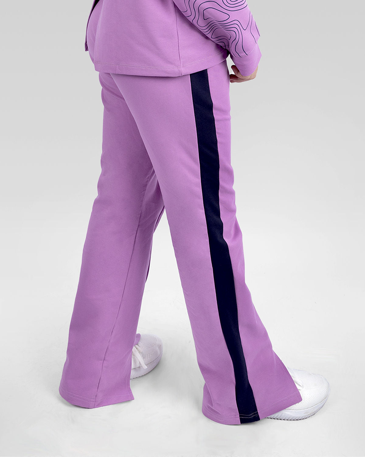 Bottom Slits Flare Pants for Girls