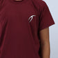 Burgundy Power-On Sports T-Shirt for Teen Boys