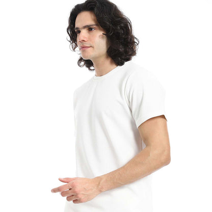 Textured Cotton T-Shirt & Shorts Set