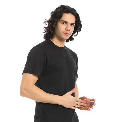 Textured Fabric T-Shirt & Pants Set