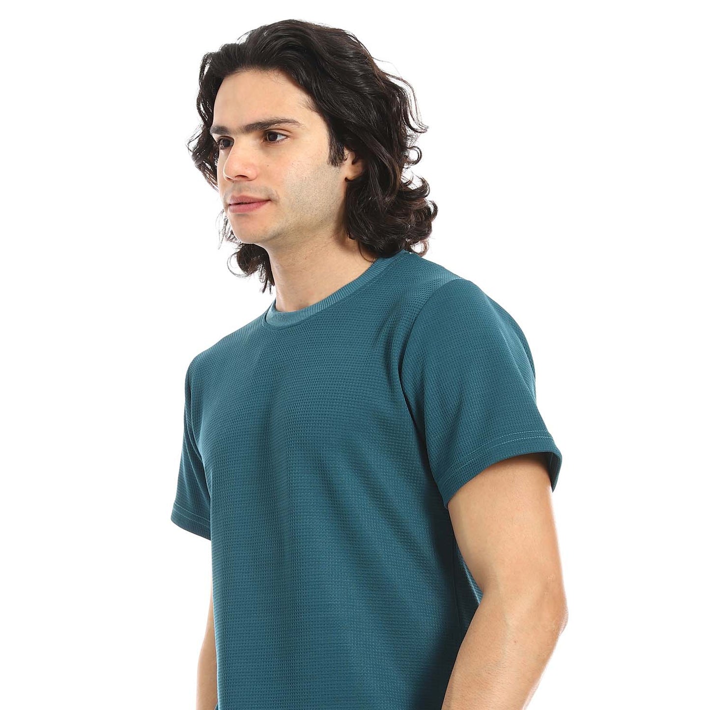 Textured Fabric T-Shirt & Pants Set