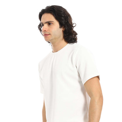 Textured Fabric T-Shirt & Pants Set