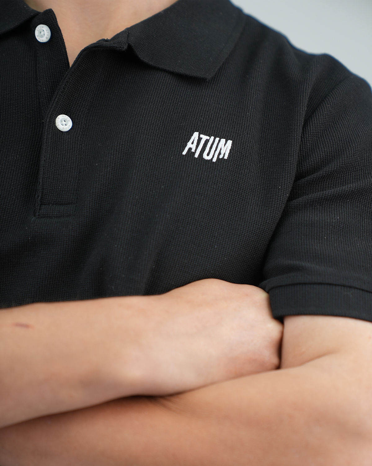 ATUM| Regular Fit Men's Polo T-Shirt - Black