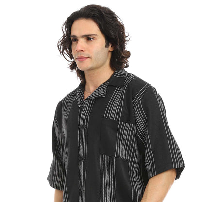 Striped Shirt & Short Set