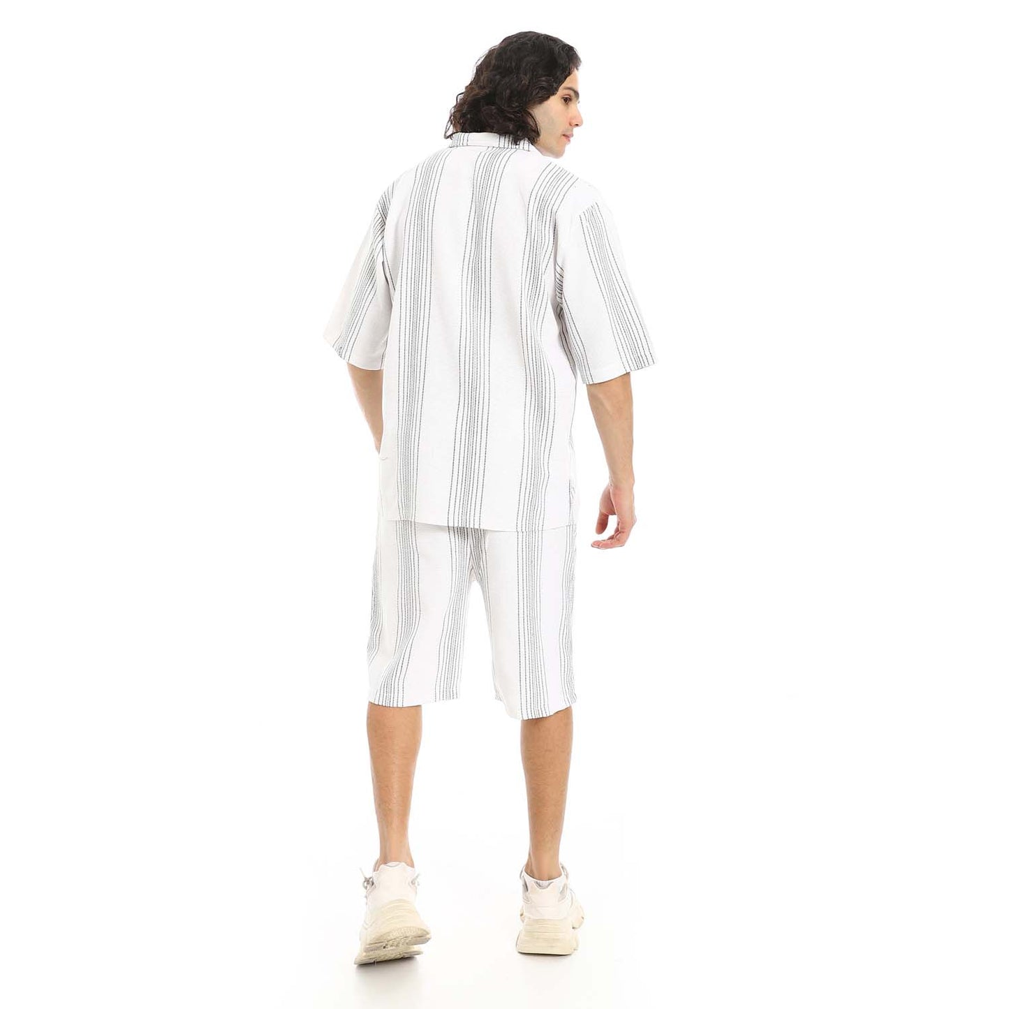 Striped Shirt & Short Set