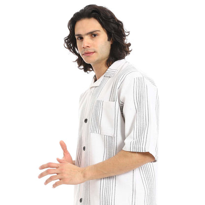 Striped Shirt & Short Set